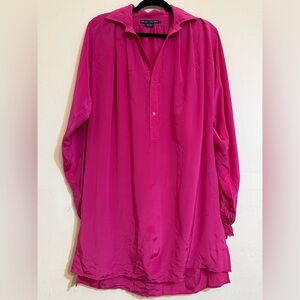 Ralph Lauren Fuchsia Silk Blouse
